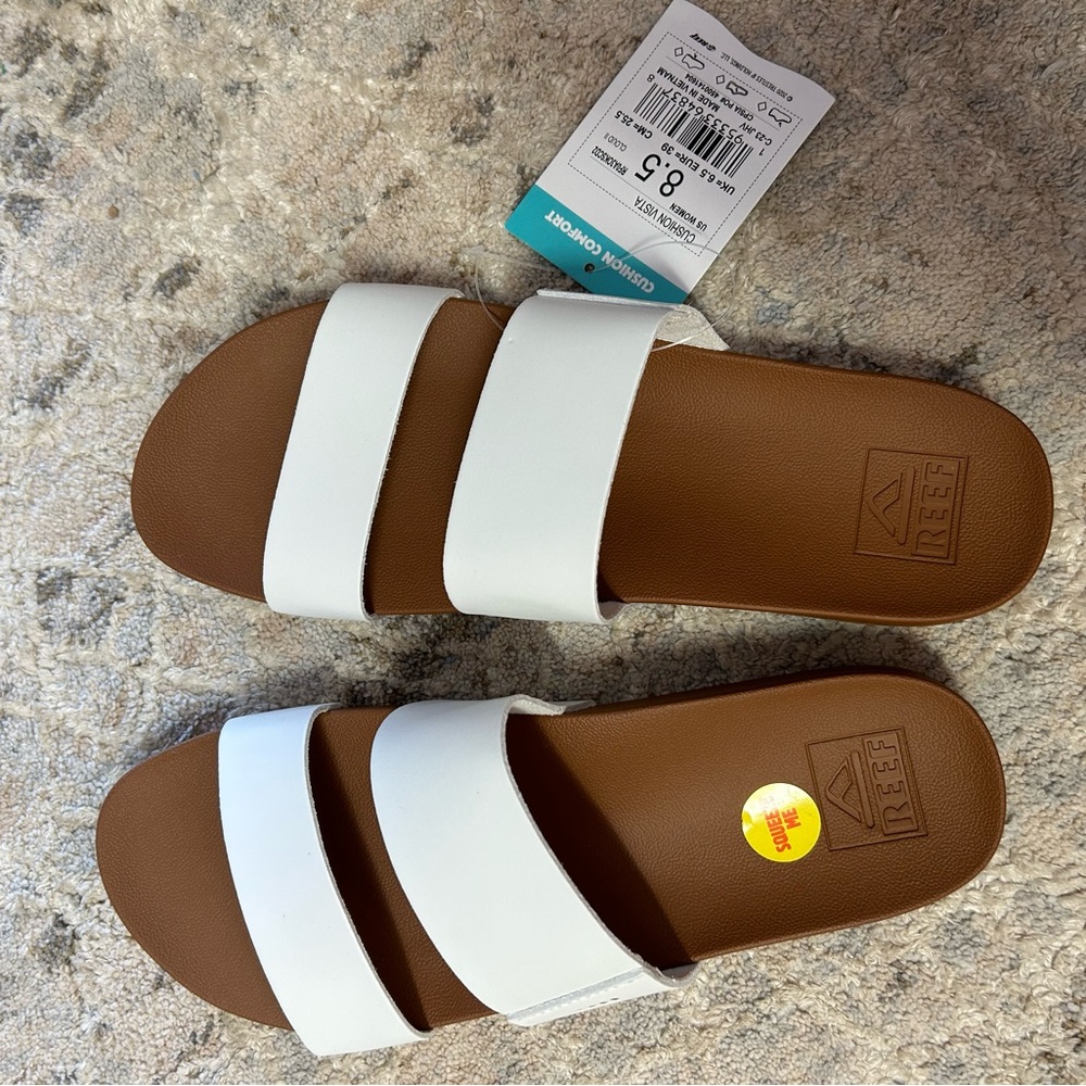 Reef Women's White Slide Sandals